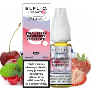 E-LIQUID ELFIQ SALT 10 ml STRAWBERRY RASPBERRY CHERRY ICE 10 mg